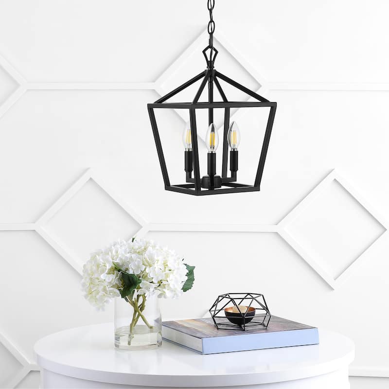 Marion Lantern Metal LED Pendant, by JONATHAN Y