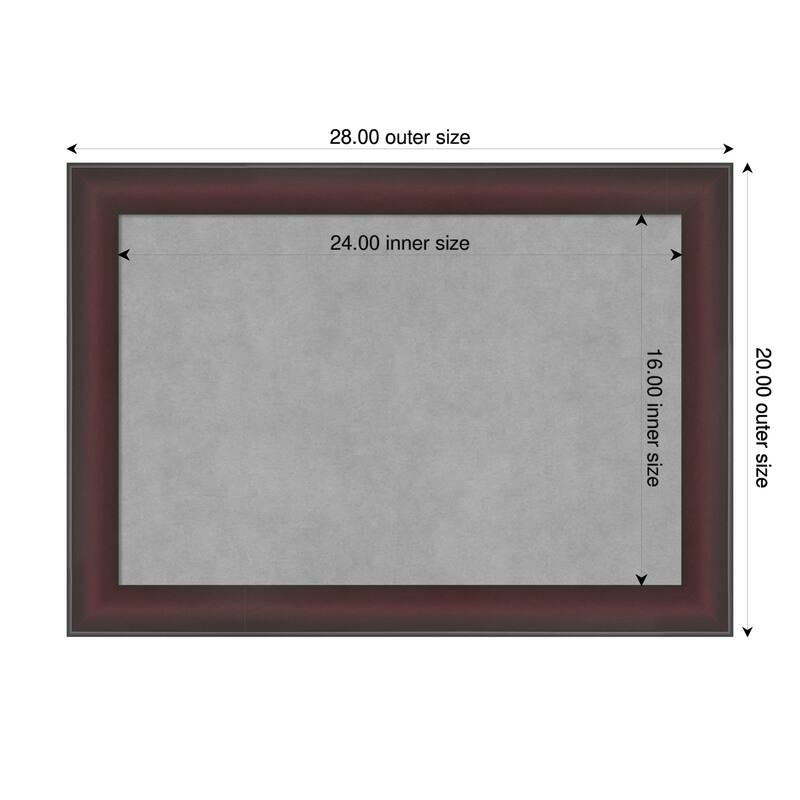 Amanti Art Grand Cherry Narrow Framed - 28 x 20 in - Grand Cherry Narrow