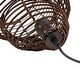 preview thumbnail 7 of 7, Hand-Woven Nulty Rattan Conch Chandeliers Brown Wicker Pendant - 9.85"