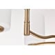 preview thumbnail 14 of 14, Liam 6 Light Chandelier Burnished Brass White Opal Glass - Burnished Brass