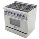 preview thumbnail 15 of 26, KUCHT Professional 36 in. 5.2 cu. ft. Natural Gas Range with Sealed Burners and Convection Oven in Stainless Steel