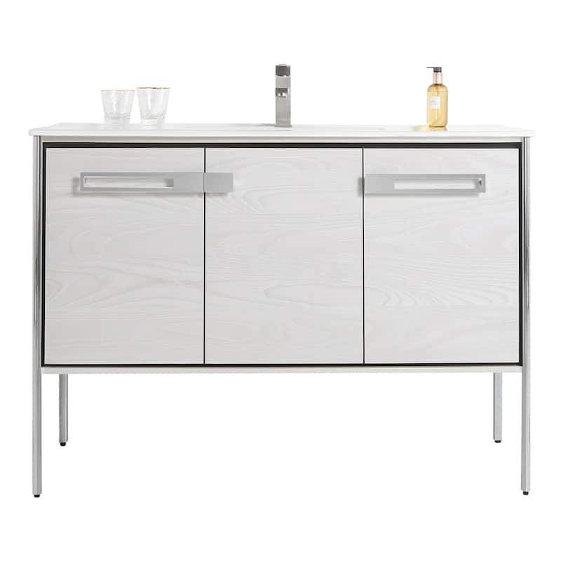Fine Fixtures Oakville Bathroom Vanity with White Ceramic Sink