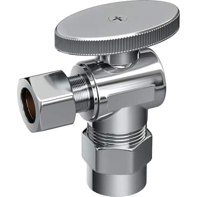 PROFLO 1/2" x 3/8" Quarter Turn Angle Valve