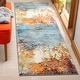 preview thumbnail 7 of 43, SAFAVIEH Glacier Stephaine Modern Abstract Rug 2'3" x 10' Runner - Blue/Multi