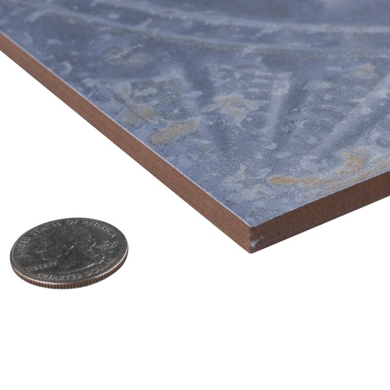 Merola Tile Saja Cyan 13" x 13" Ceramic Floor and Wall Tile