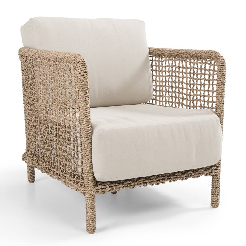 Classic Home Brisbane Outdoor Accent Chair in Natural
