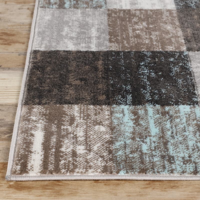 Superior Rockaway Geometric Checkered Transitional Indoor Area Rug