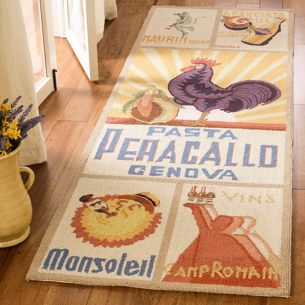 SAFAVIEH Handmade Chelsea Janitza French Country Novelty Wool Rug