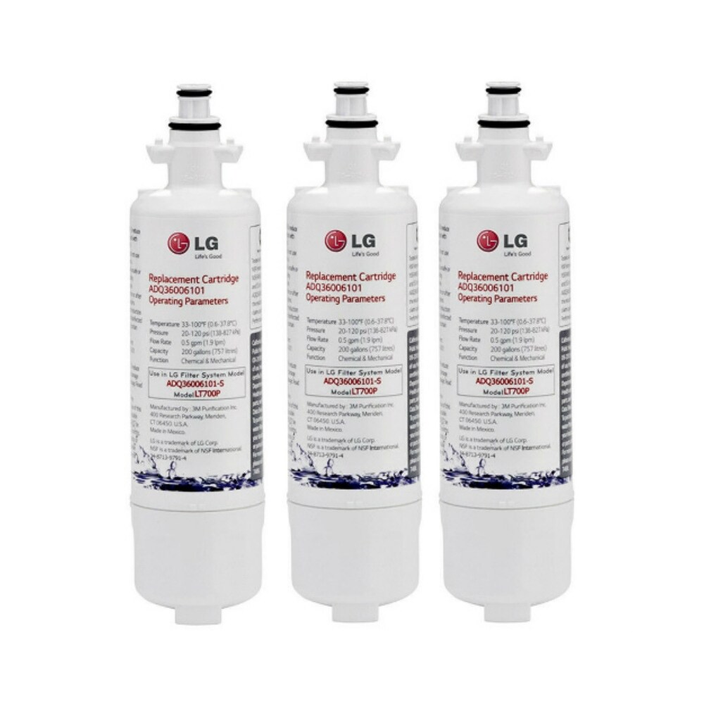 Shop Replacement Water Filter For Lg Lfx31945st Refrigerator Water Filter 3 Pack Overstock 17810319