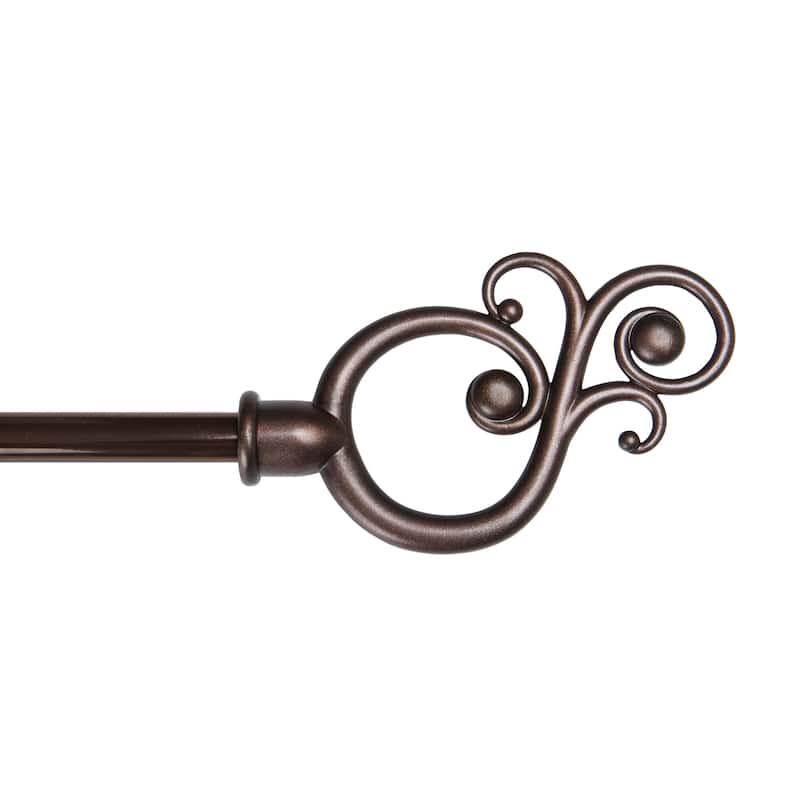 Kenney Valencia 5/8" Standard Decorative Window Curtain Rod