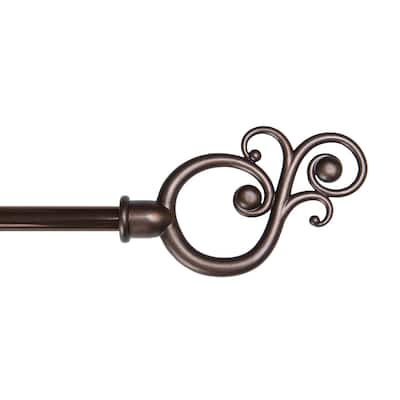 Kenney Valencia 5/8” Standard Decorative Window Curtain Rod