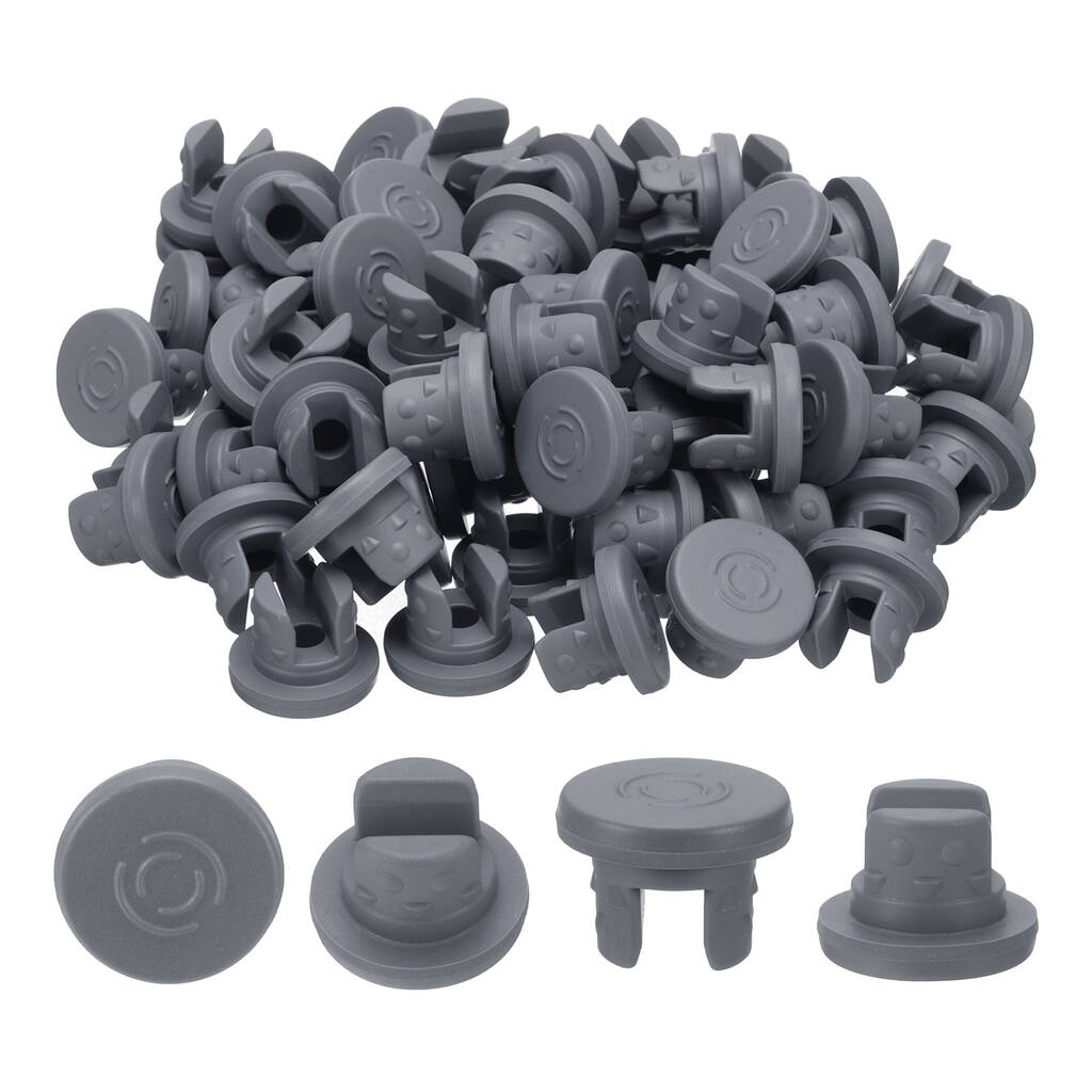 13mm/0.5" Vials Rubber Stoppers, Two Legs Butyl Rubber Stopper, Grey