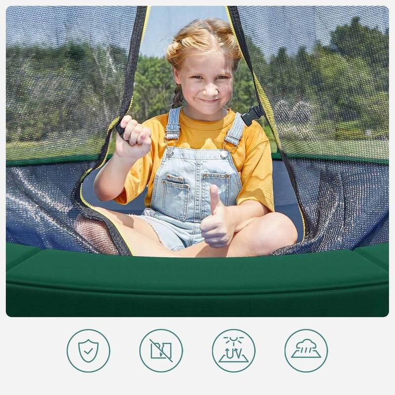 Blue PVC Waterproof Replacement Trampoline Safety Pad Mat, Removable and Durable