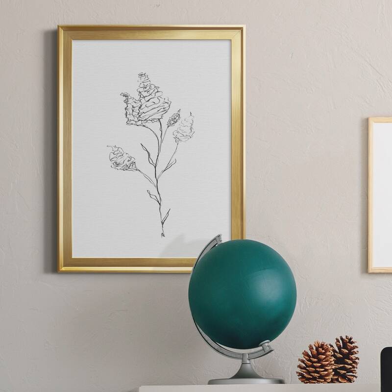 FLORAL SKETCH I Premium Framed Canvas - Ready to Hang