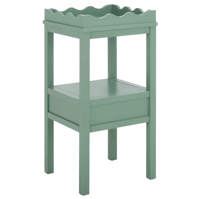 SAFAVIEH Home Darlyn One Drawer Accent Table - 14"W x 13"D x 28"H