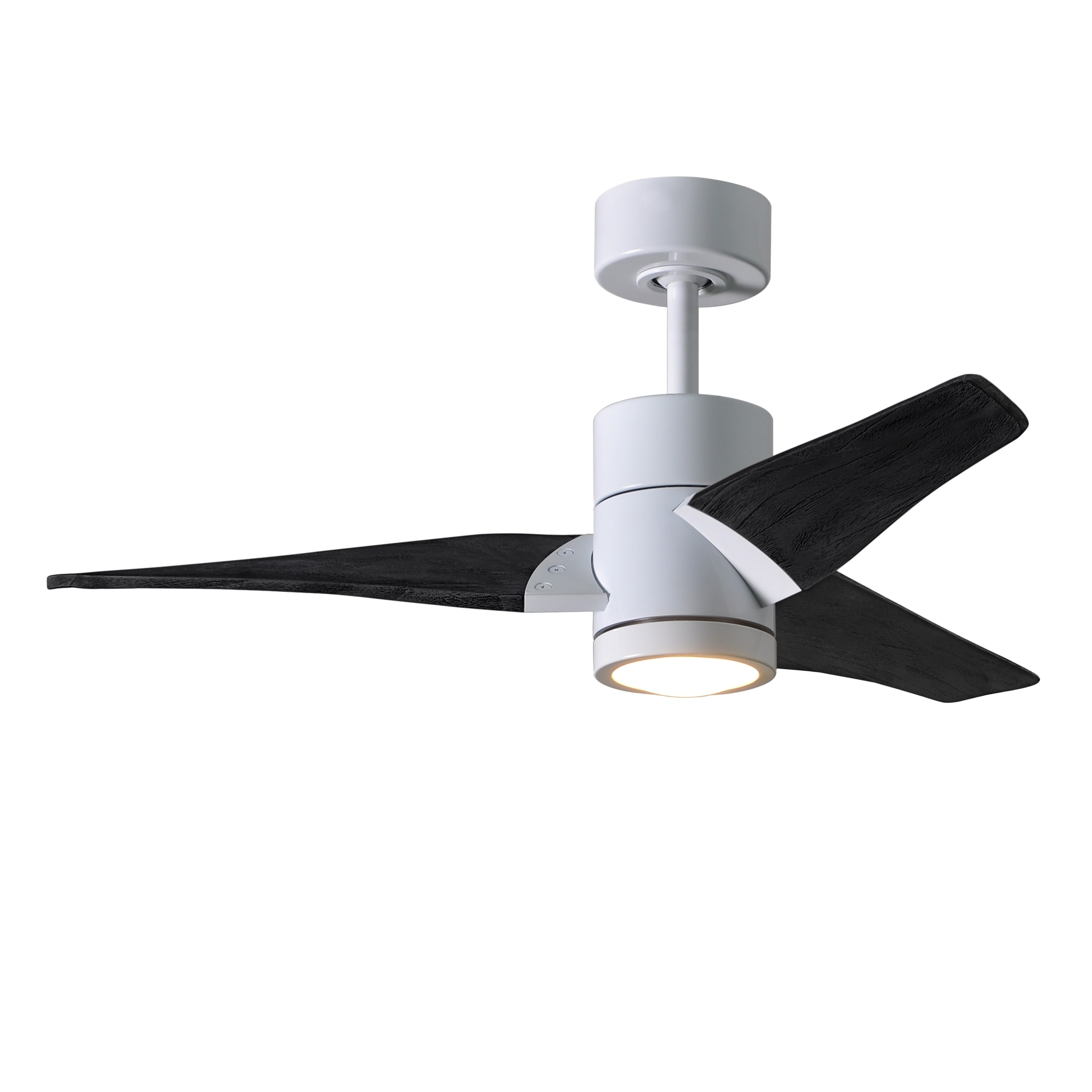 Shop Super Janet 42 Inch Gloss White Ceiling Fan With Led Light Kit Overstock 31284259 Matte Black