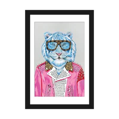 iCanvas "Gucci Blue Tiger" by Heather Perry