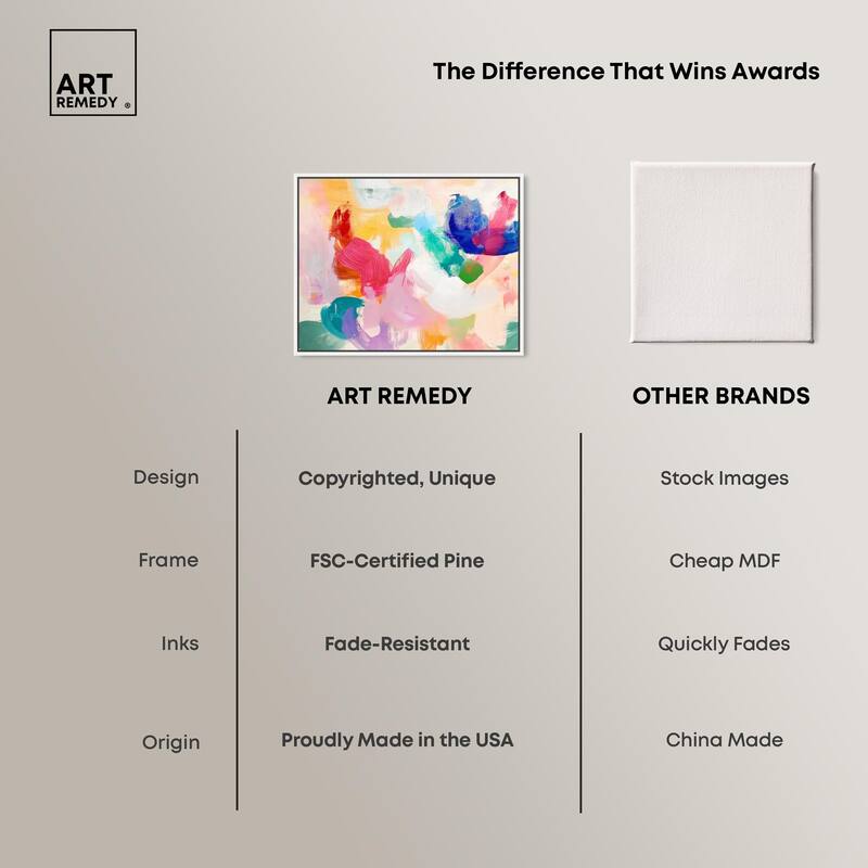 Pastel Riot I Colorful Canvas by Art Remedy