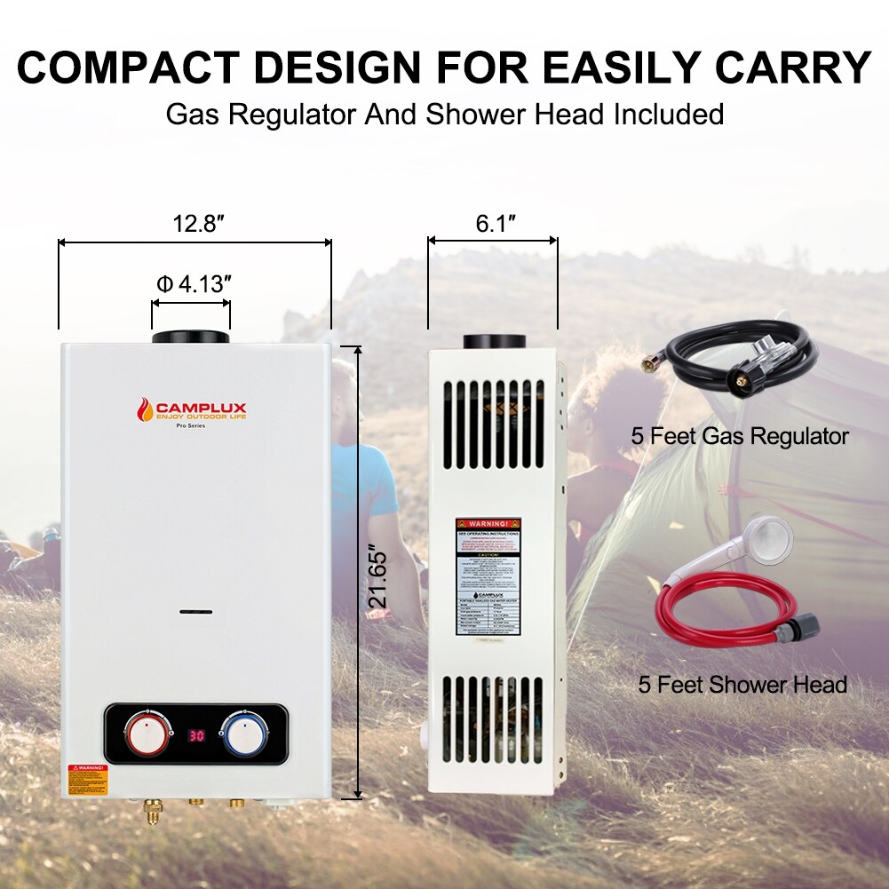 Camplux 10L Outdoor 2.64 GPM Digital Display Portable Propane Gas Tankless  Water Heater, CSA approved - Bed Bath u0026 Beyond - 33504530