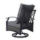preview thumbnail 5 of 8, 3-Piece Outdoor Swivel wicker Bistro Set
