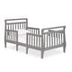 preview thumbnail 8 of 12, Dream On Me Emma 3 in 1 convertible toddler bed Storm Grey - Toddler