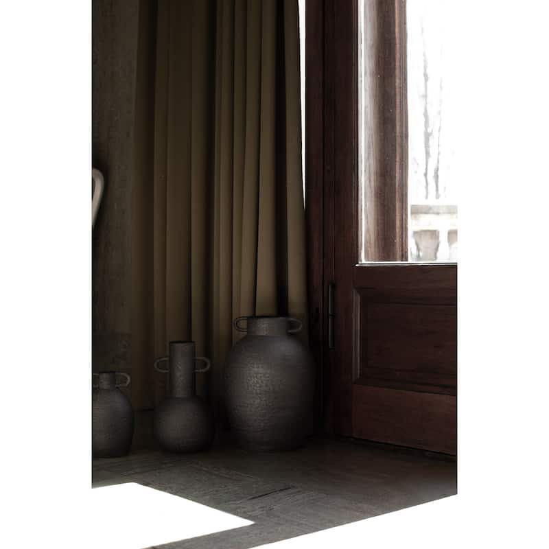 Lg. LONG Black Vase - Black