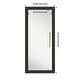 preview thumbnail 6 of 12, Sloped Non-Beveled Framed Full-Length Floor Leaner Mirror 30 x 66 in - Sloped Black