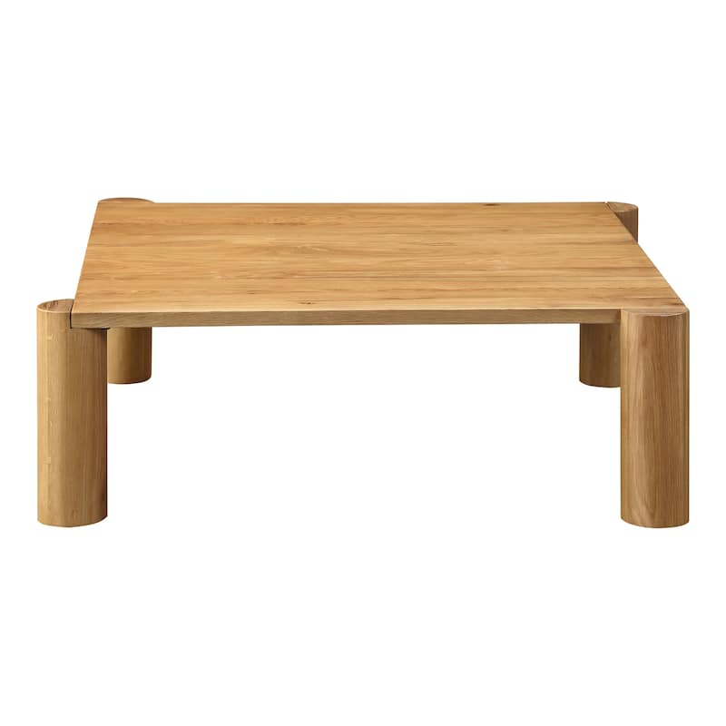 Aurelle Home Posy Modern Solid Oak Coffee Table