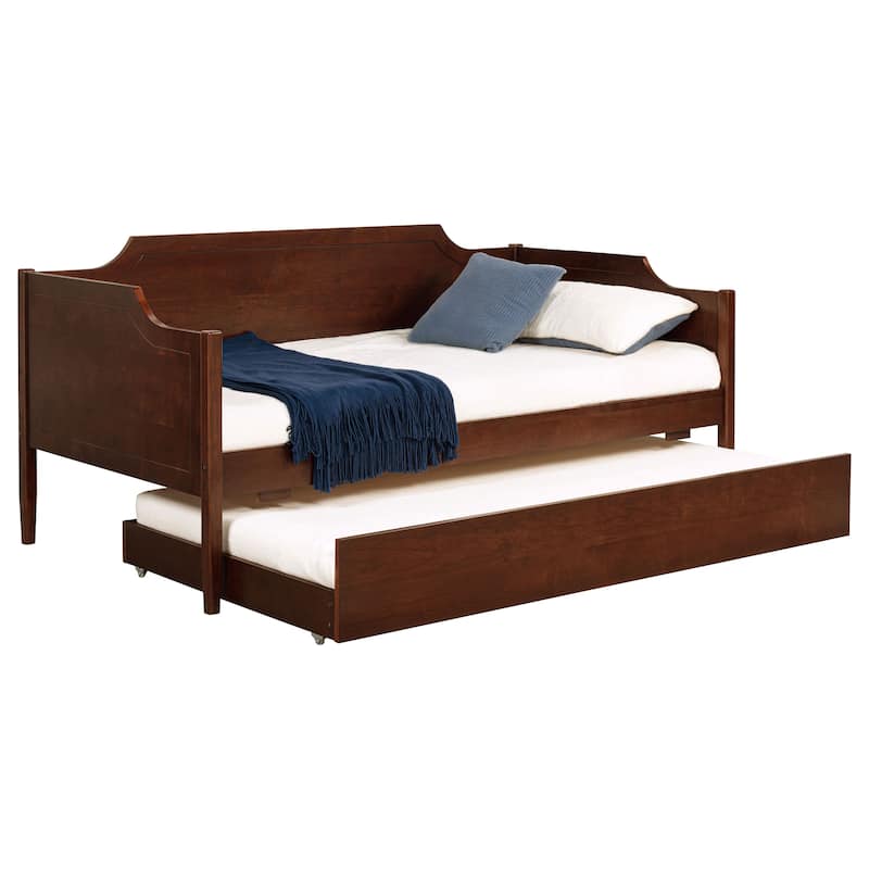 Wellston Cherry Wood Twin Daybed With Trundle