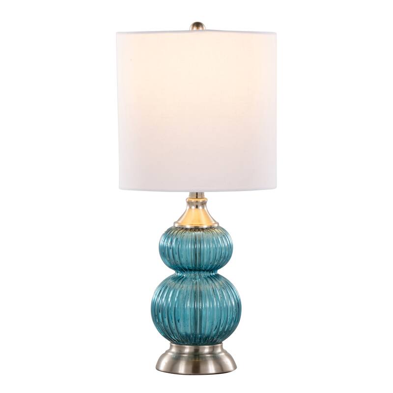 Belle 20" Glass Accent Lamp (Set of 2)