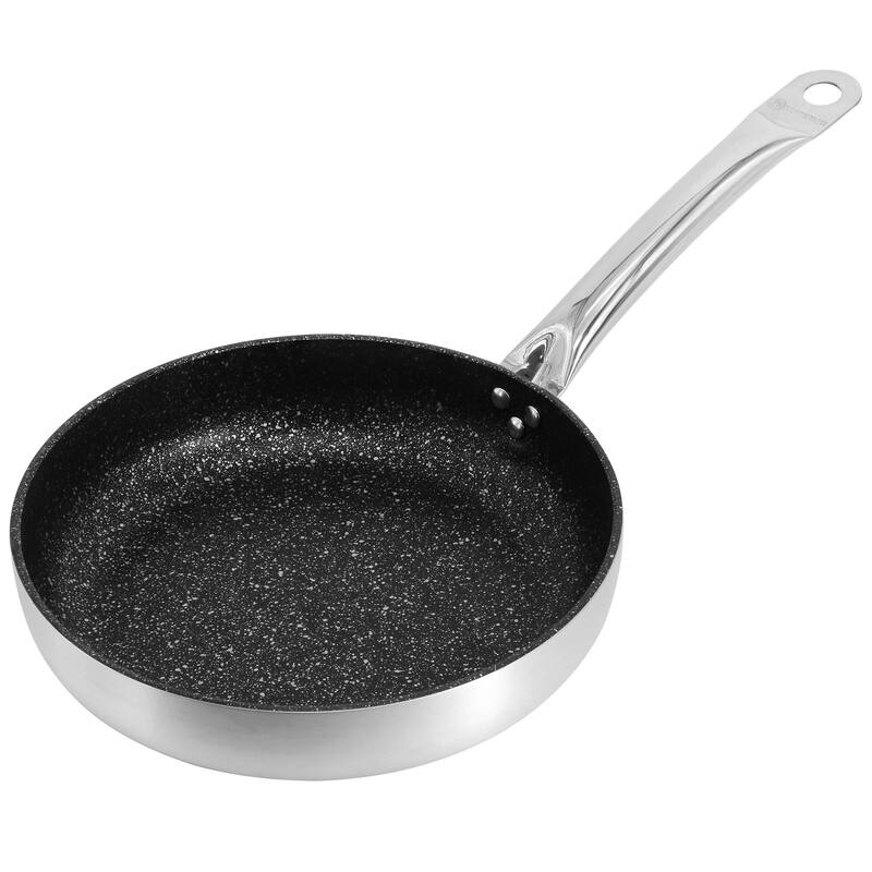 10 Inch Pro Professional Series Tava and Frypan in Brushed Silver