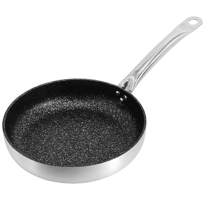 10 Inch Pro Professional Series Tava and Frypan in Brushed Silver
