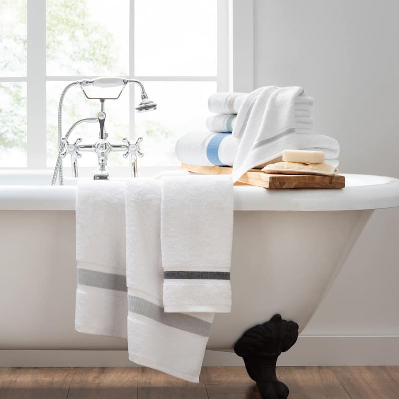 Aston & Arden Aegean Recycled Striped Towel Collection
