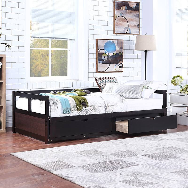 Twin Pine Extendable Daybed with Drawers