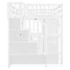 preview thumbnail 17 of 110, Twin/Full Size Loft Bed with Storage Staircase, Wardrobe and Desk, Solid Wood Loft Bedframe with 2 Storage Drawers and Shelves