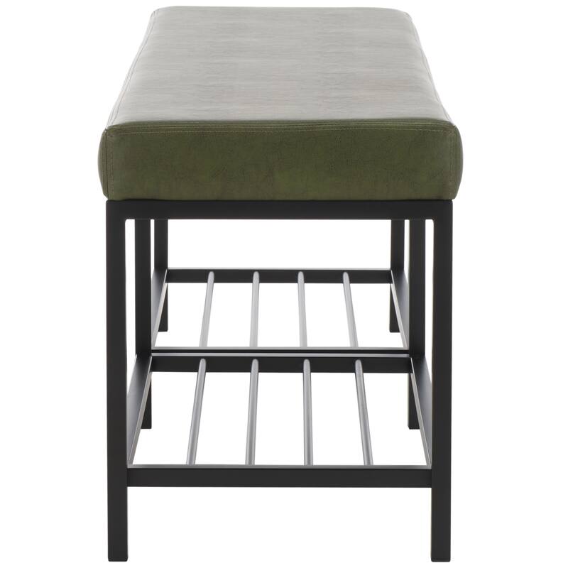 SAFAVIEH Selena 2-Shelf Bench - 48" W x 15" D x 18" H - 48Wx15Dx18H