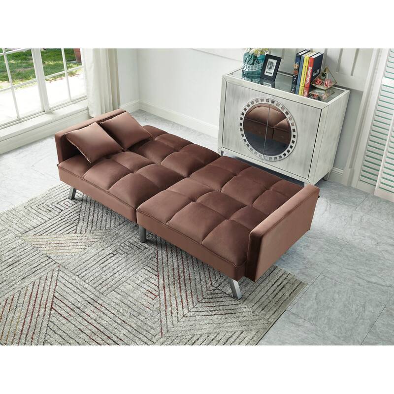 Comfortable Velvet Sleeper Sofa Bed by Legend Furniture