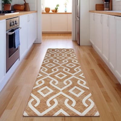 Premium Washable Super Soft Modern Medallions Mayfield Rug