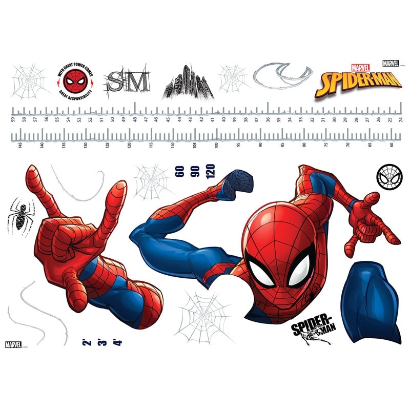 Spider-Man Growth Chart Giant Peel and Stick Wall Decals by RoomMates