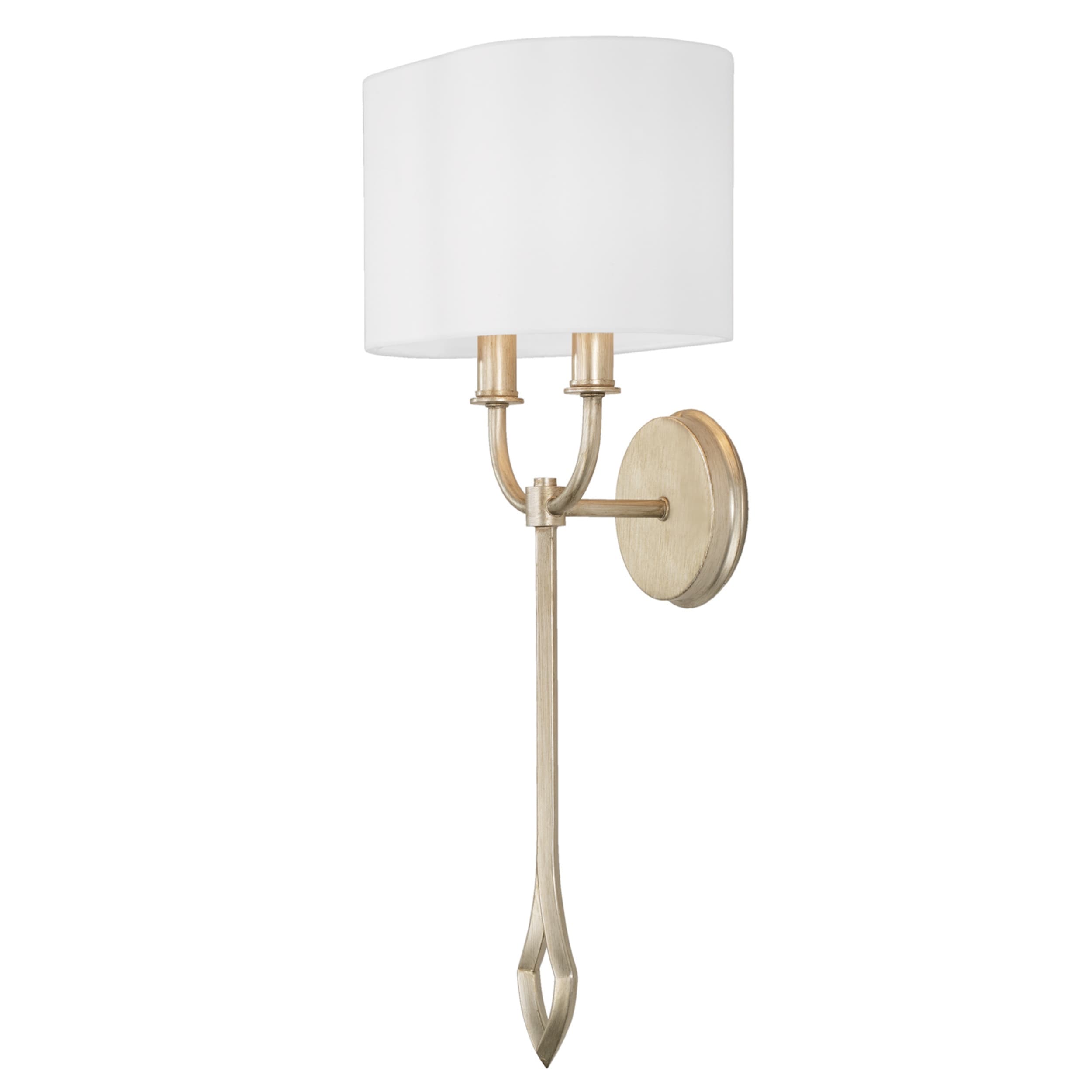 Claire 2-light Brushed Champagne Wall Sconce - Brushed Champagne