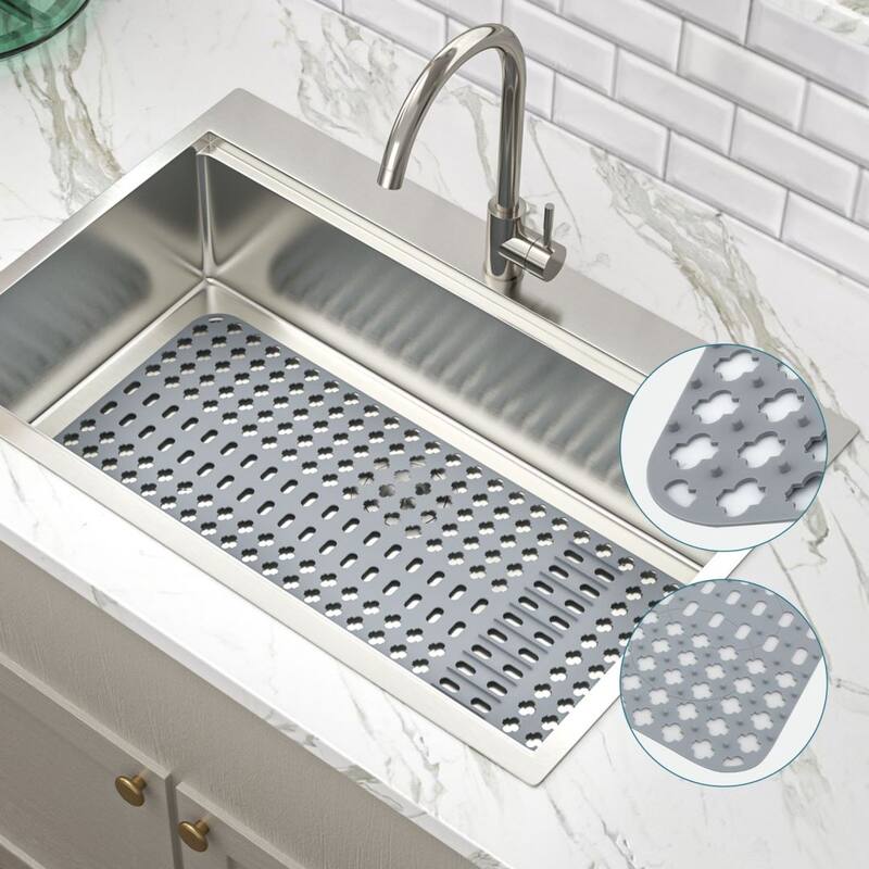 Kichae Silicone Sink Mat 28x15 inch Sink Protector - 28"x15"