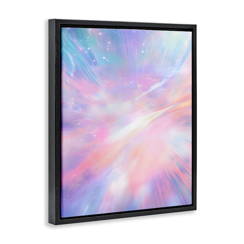 Stupell Iridescent Nebula Abstraction Framed Floater Canvas Wall Art Design By Franklyn Gregory