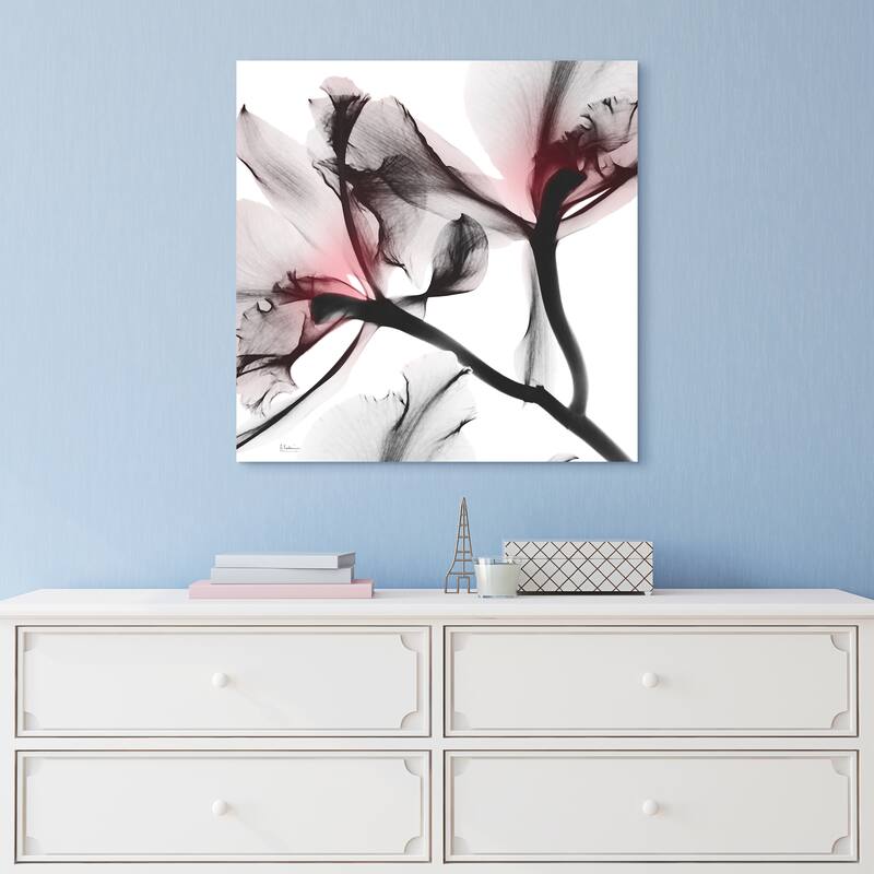 "Coral Luster 1&2" Frameless Free Floating Tempered Glass Panel Graphic Wall Art