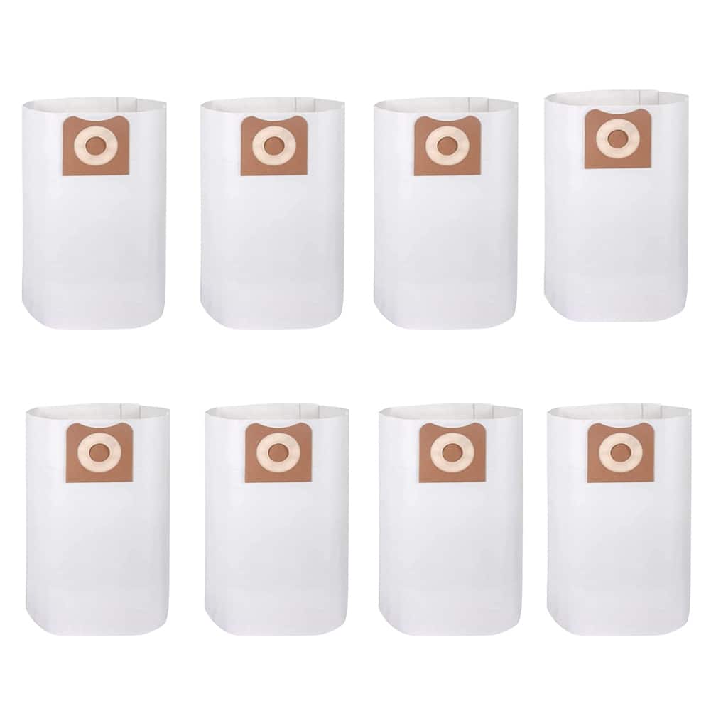8pcs Vacuum Cleaner Dust Collector Bag, Disposable Wet Dry Vaccum Collection Bags Replace Part for Ridgid Vf3502 12-16 Gallon