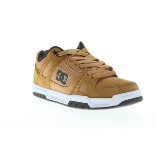 Shop Dc Stag Brown Brown White Mens Athletic Skate Shoes