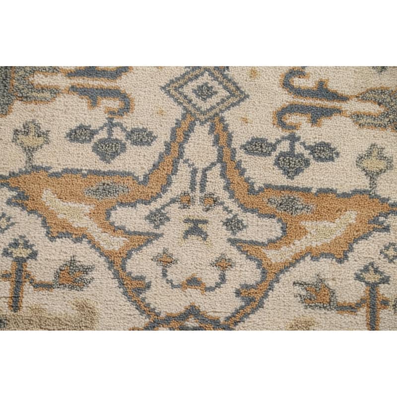 Oushak Oriental Runner Rug Handmade Floral Wool Carpet - 2'5"x 7'9"