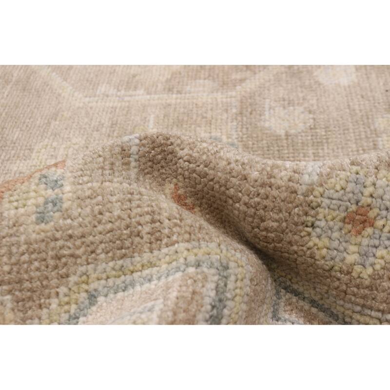 ECARPETGALLERY Hand-knotted Jules Serapi Taupe Wool Rug - 7'9 x 10'0