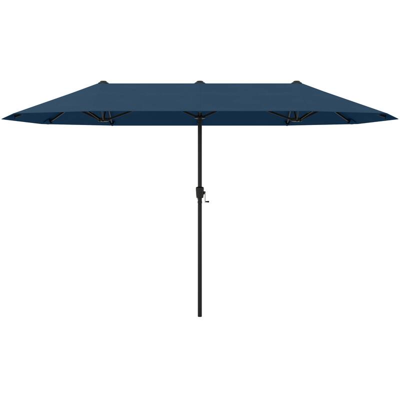 Gymax 13 FT Double-sided Patio Umbrella Outdoor Large Twin Size