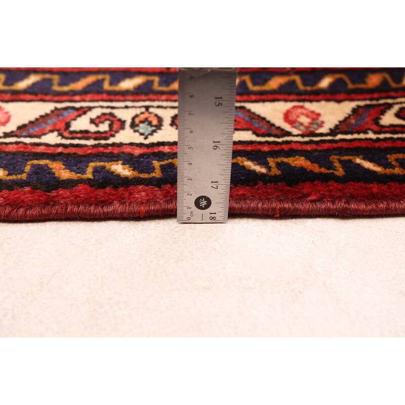 ECARPETGALLERY Hand-knotted Andelz Red Wool Rug - 2'8 x 9'6