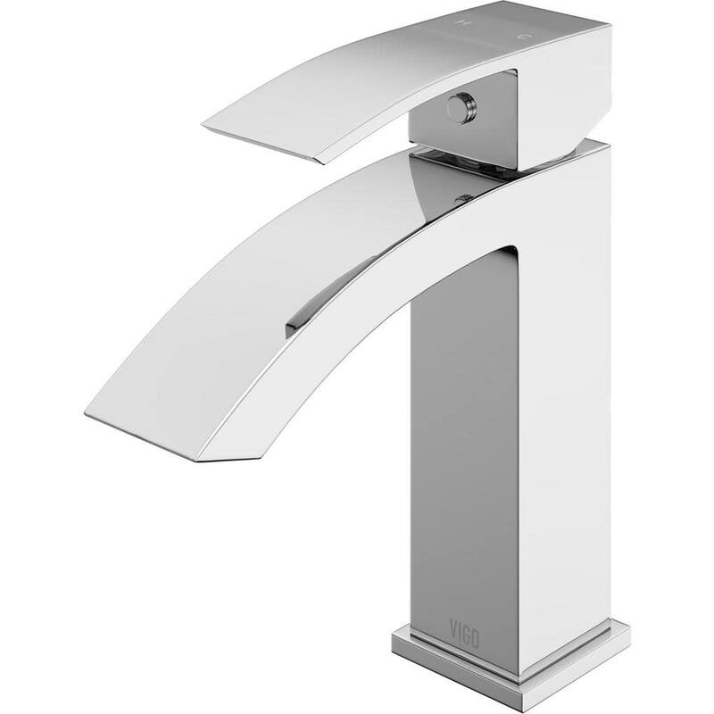 Vigo Satro 1.2 GPM Single Hole Bathroom Faucet - Chrome
